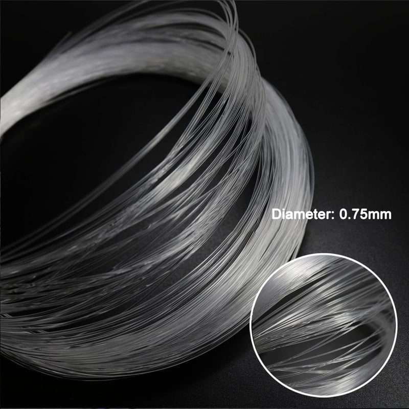 AZIMOM PMMA Plastic 100pcs 0.03in9.8ft End Glow Fiber Optic Cable Strands Roll for Star Sky Ceiling All Kind LED Light Engine Driver - Image 4